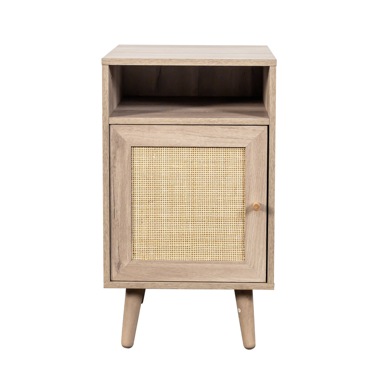 Willow Rattan 1 Door Bedside Table