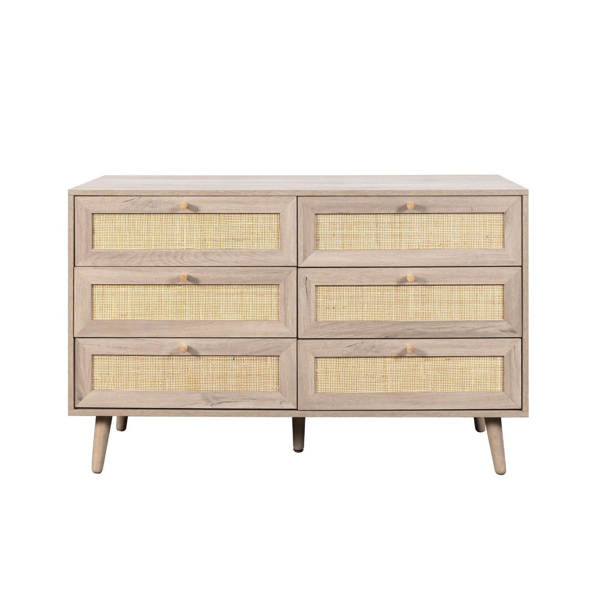 Willow Rattan 6 Drawer Chest of Drawers