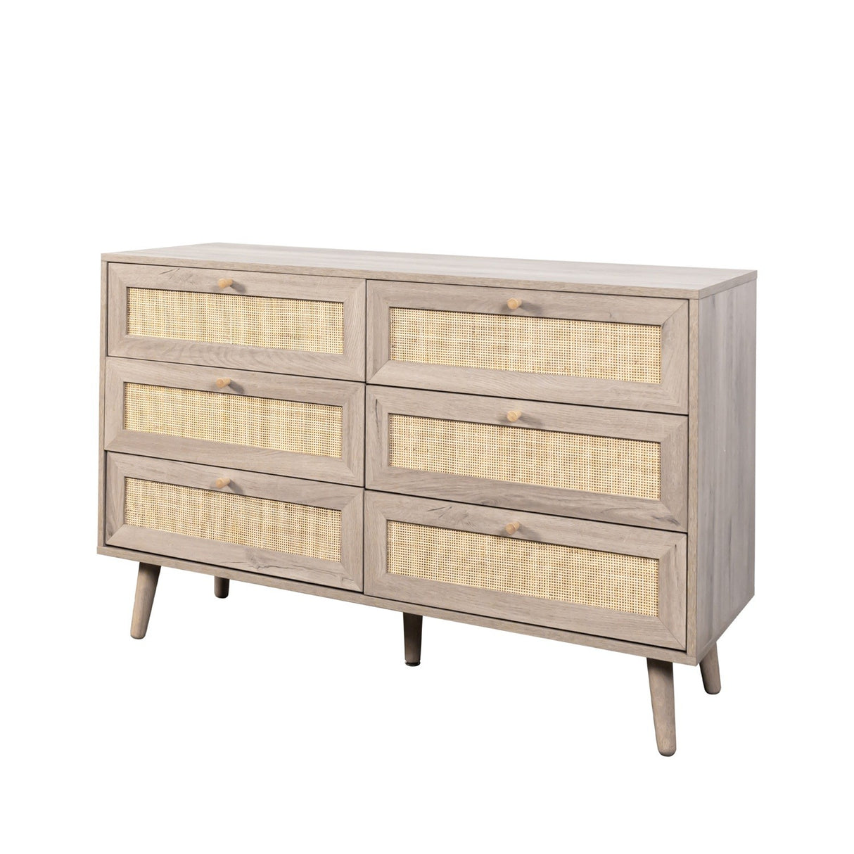Willow Rattan 6 Drawer Chest of Drawers