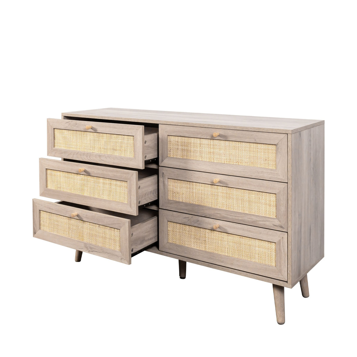 Willow Rattan 6 Drawer Chest of Drawers