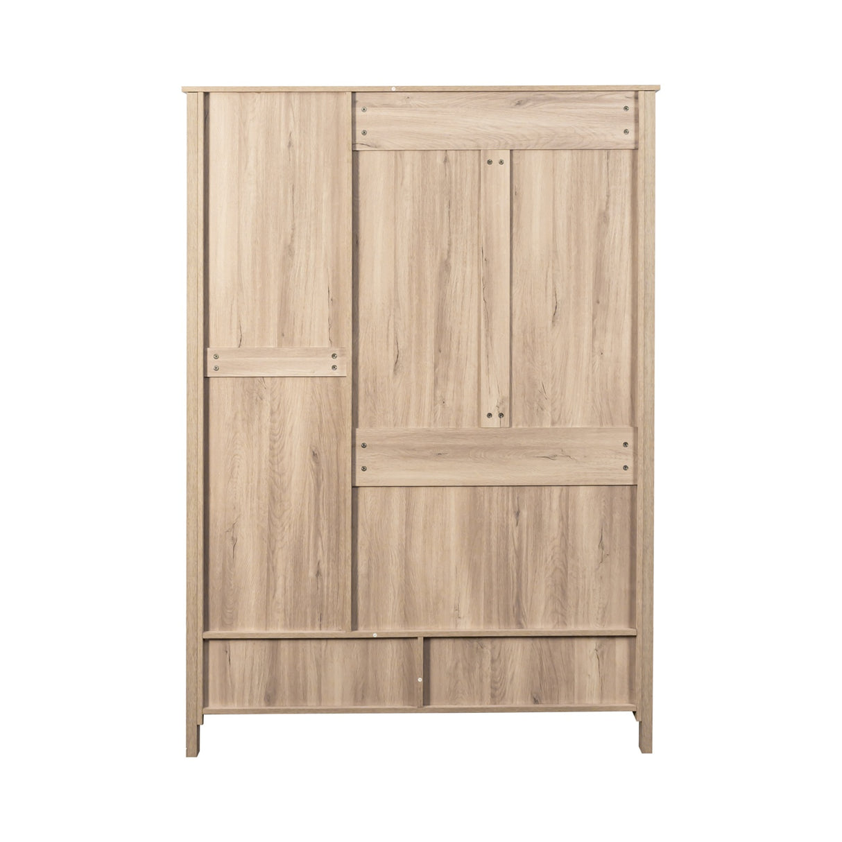 Willow Rattan 3 Door Triple Wardrobe with 2 Drawers