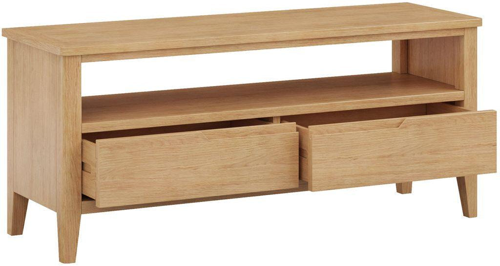 Hudson 2 Drawer Open Shelf TV Unit