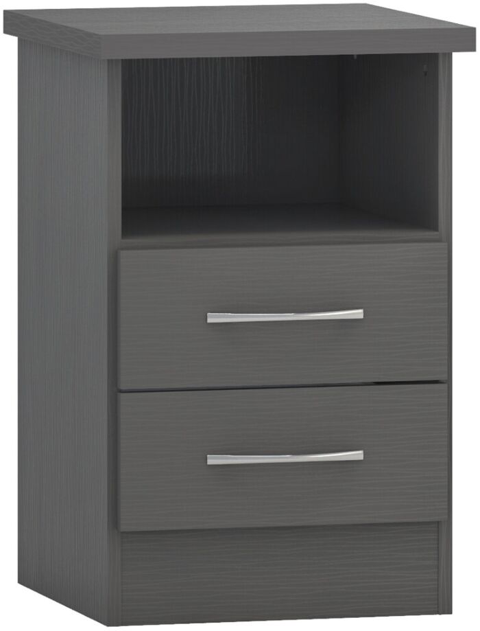 Nevada 2 Drawer Bedside Table