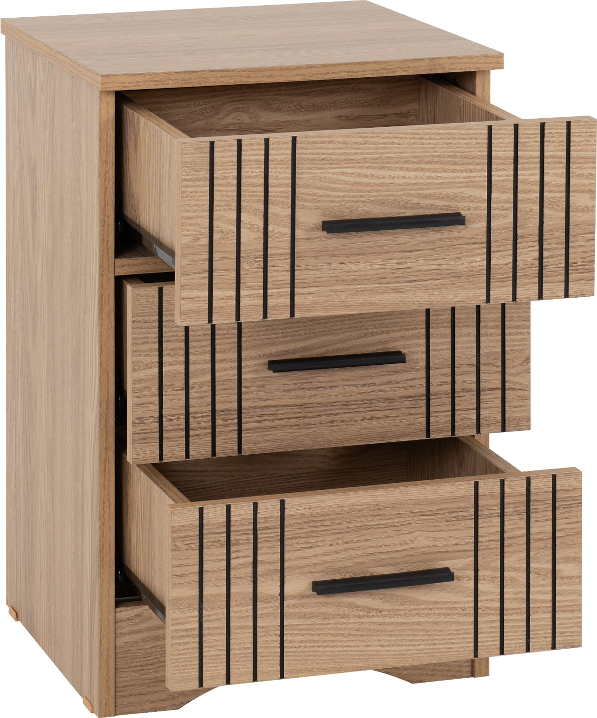 Tessa 3 Drawer Bedside Table