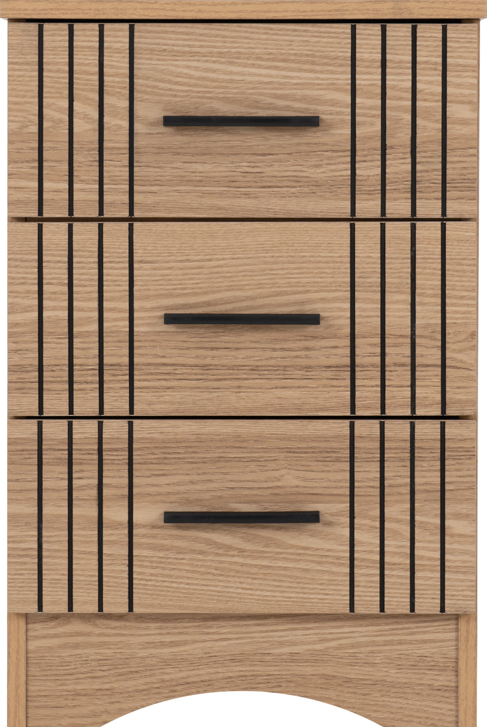 Tessa 3 Drawer Bedside Table
