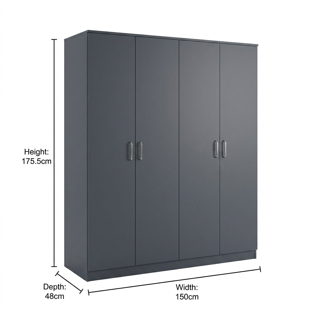 Dakota 4 Door Wardrobe