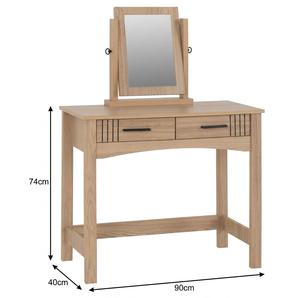 Tessa 2 Drawer Dressing Table Vanity Set