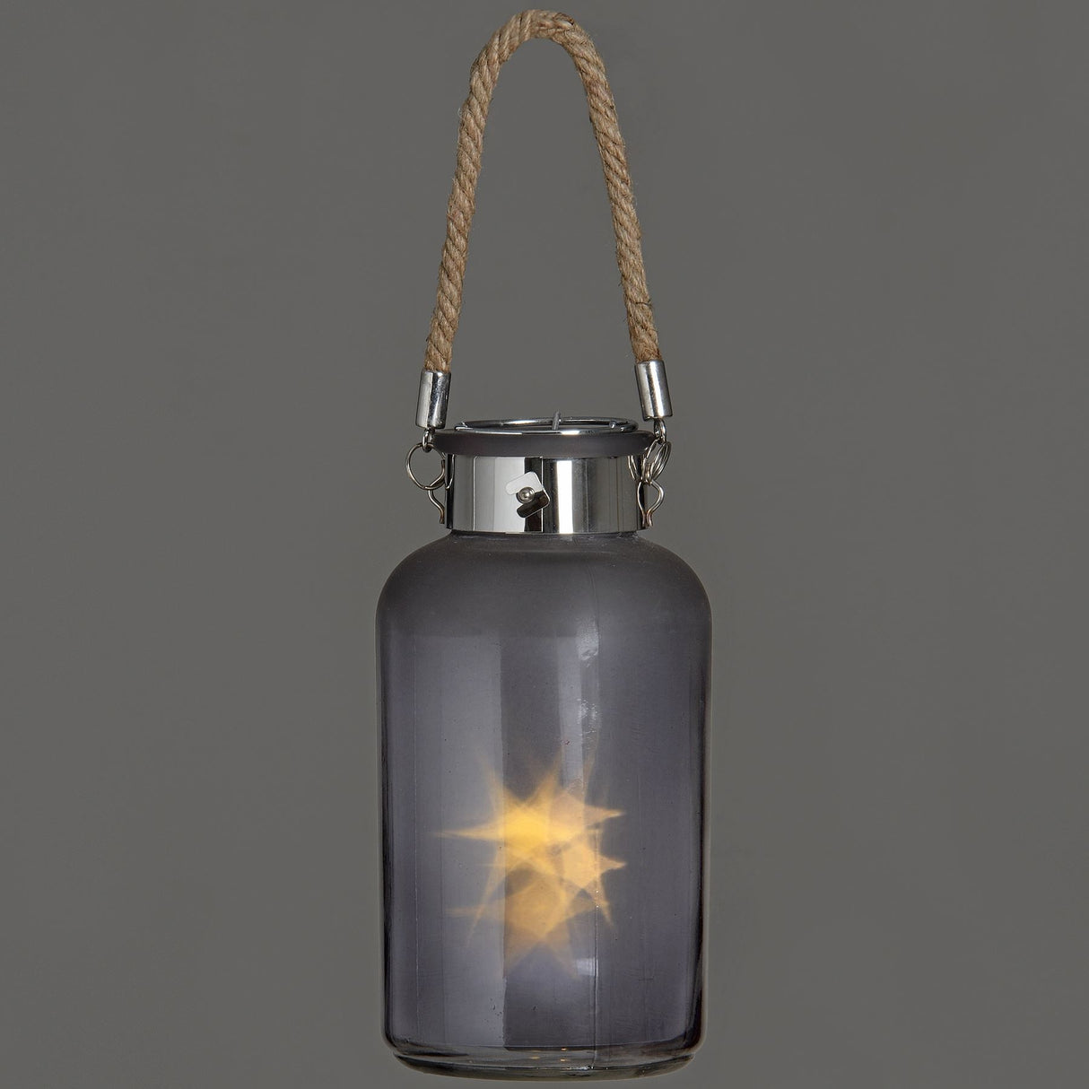Small Frosted Glass LED Decorative Lantern