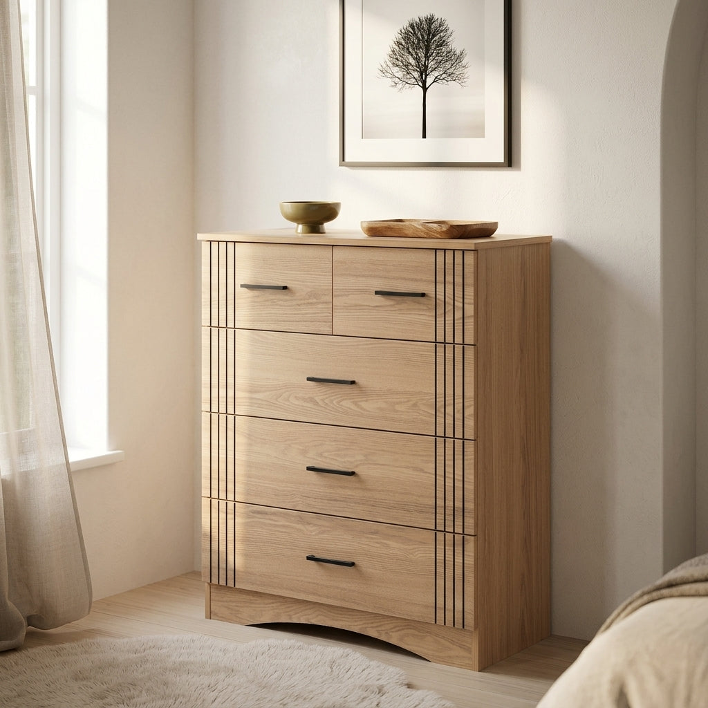 Tessa 3+2 Drawer Chest of Drawers