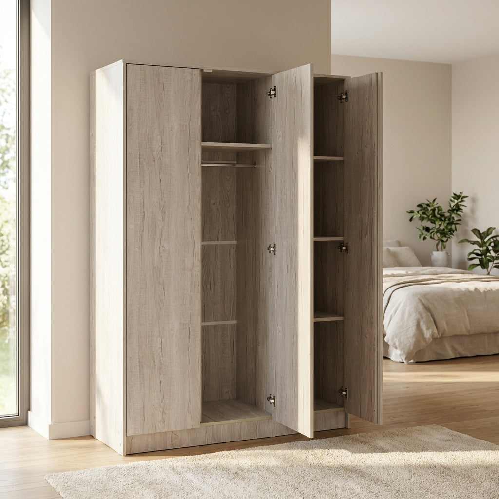 Malvern 3 Door Triple Wardrobe