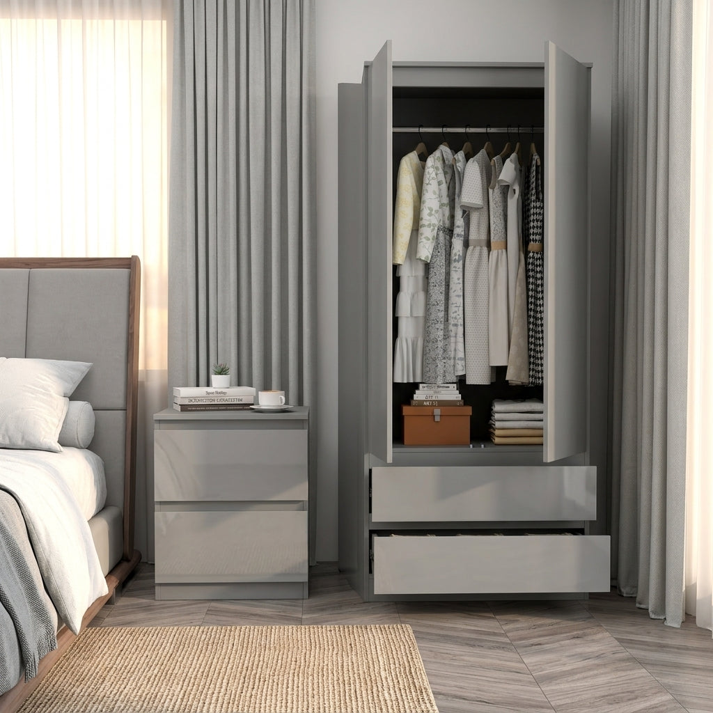 Soho 2 Door 2 Drawer Double Wardrobe