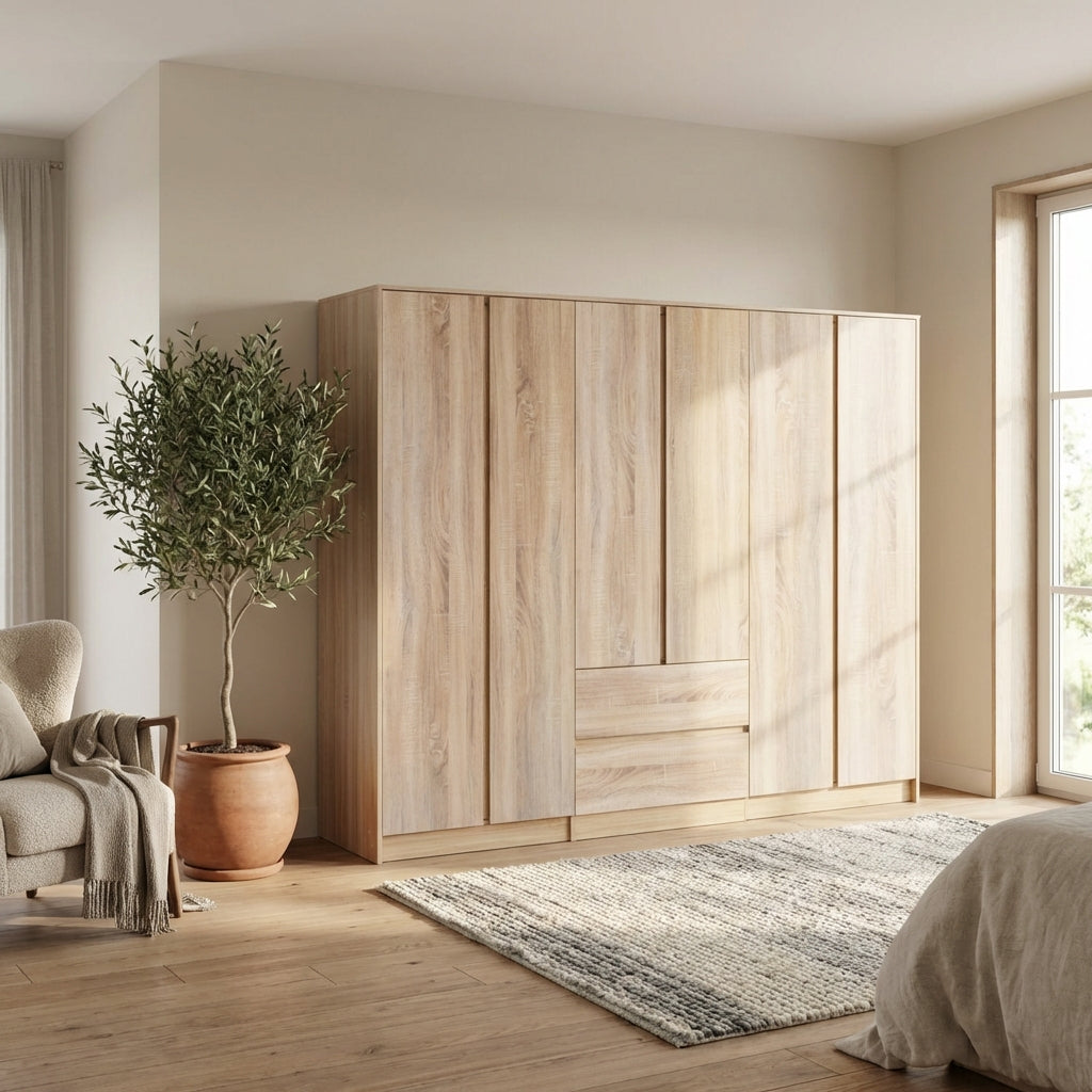 Malvern 6 Door 2 Drawer Wardrobe