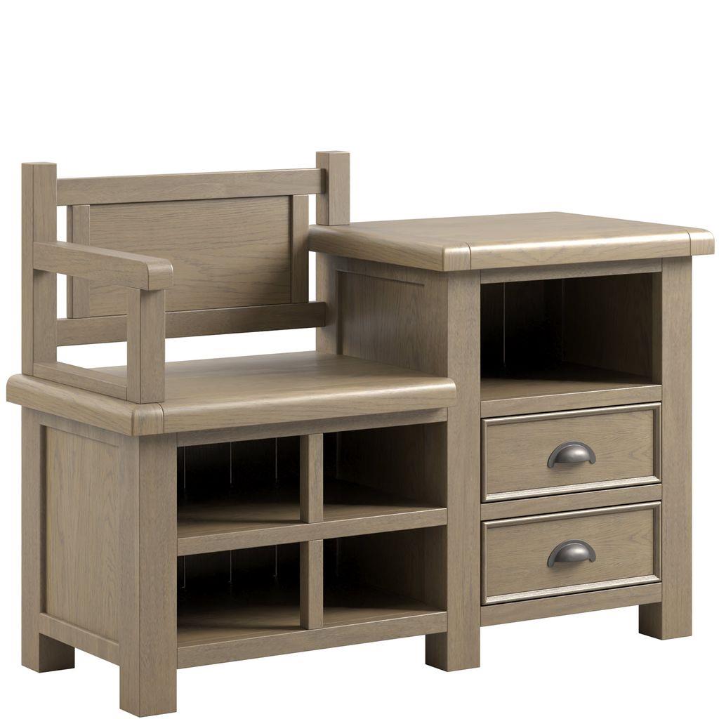 Acadia 2 Drawer Hall Bench