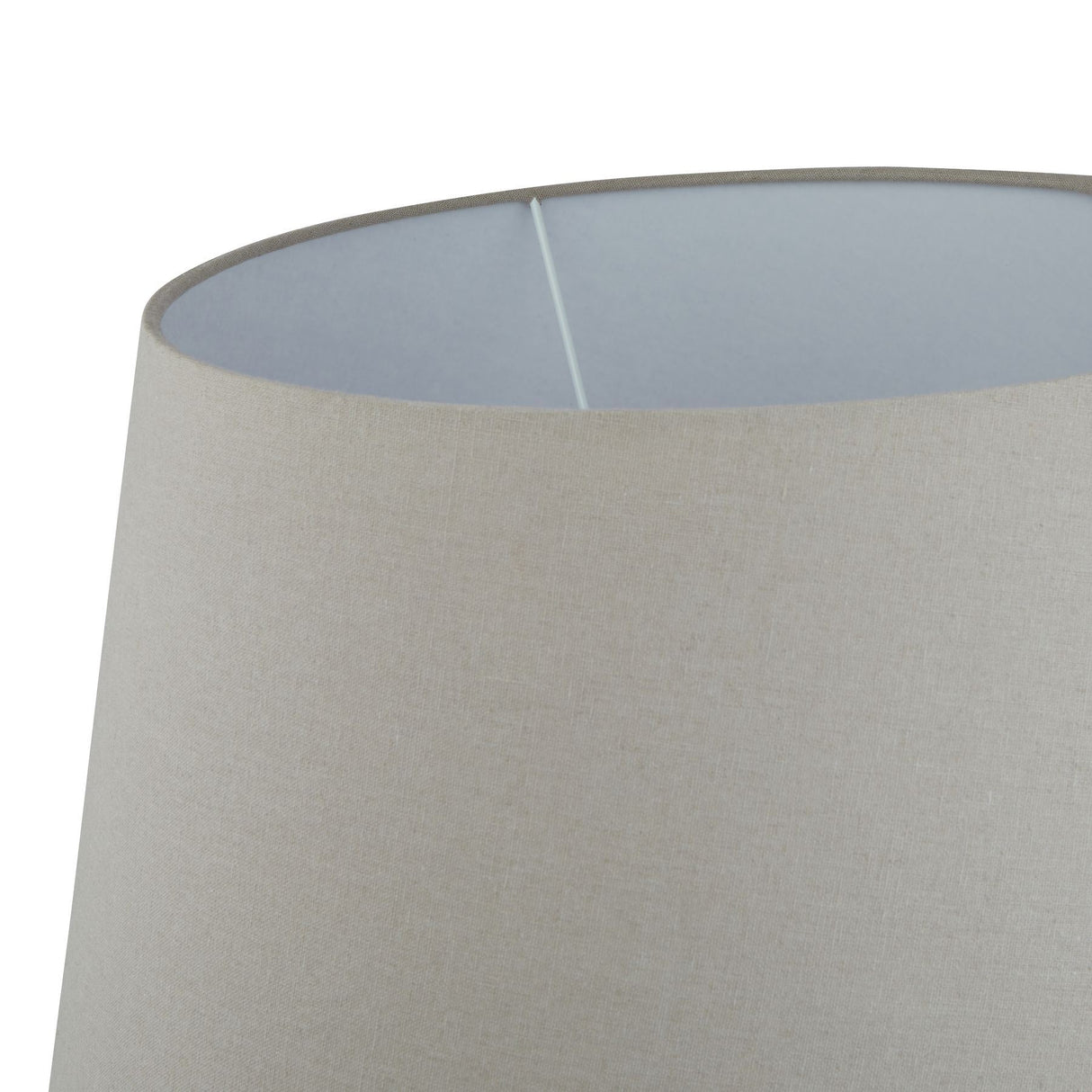 Siena Round Table Lamp with Linen Shade