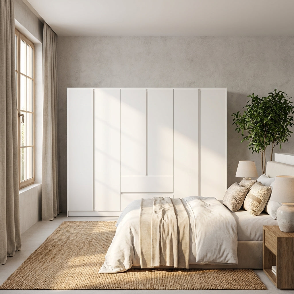 Malvern 6 Door 2 Drawer Wardrobe