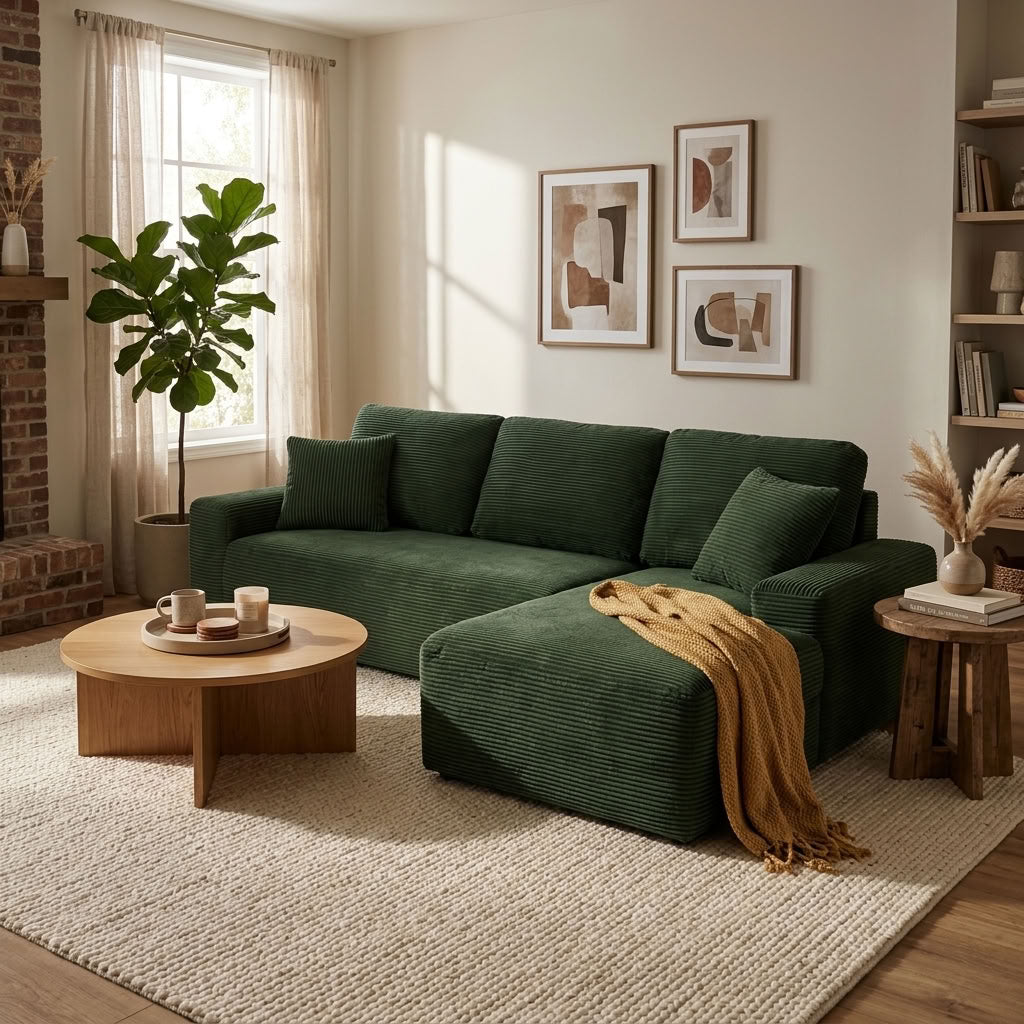 Cove Boneless Compressed Corner Chaise Sofa