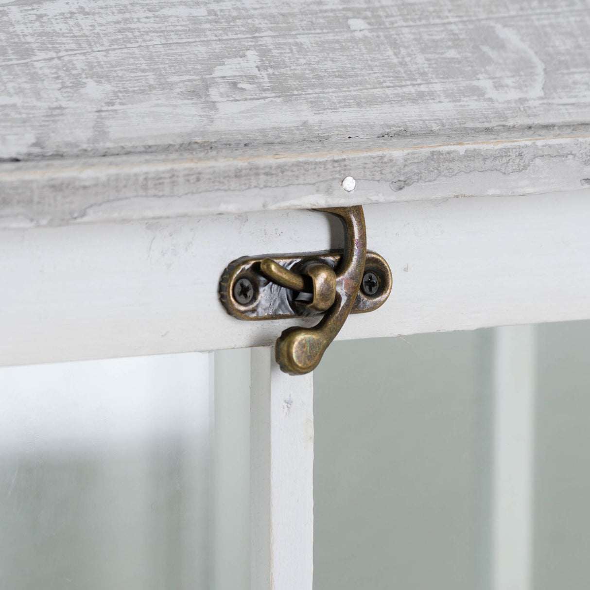 Set of 3 White Window Lanterns with Open Tops