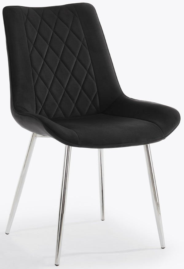 2 Alice Velvet Dining Chairs - TGC