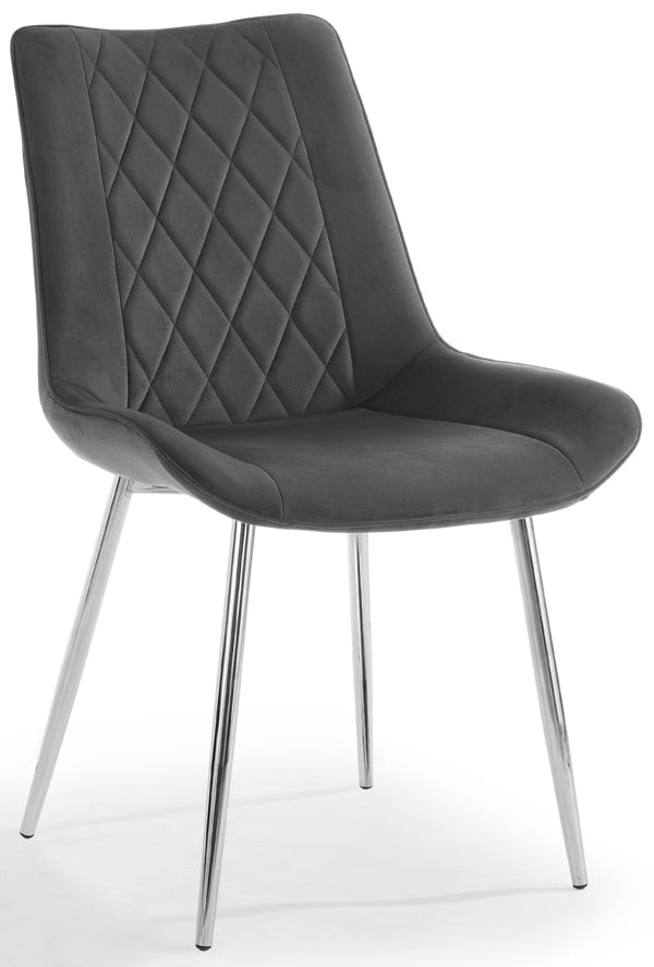 2 Alice Velvet Dining Chairs - TGC