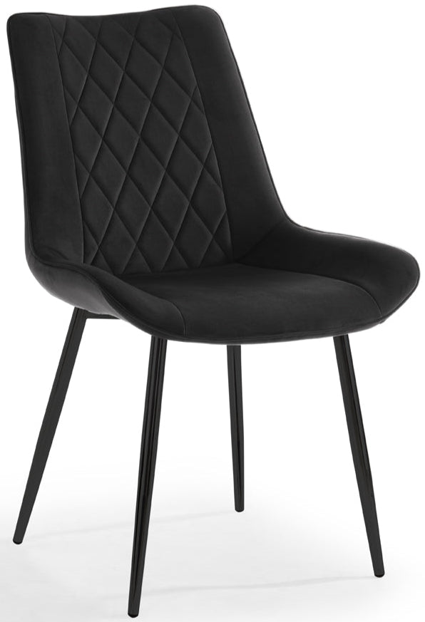 2 Alice Velvet Dining Chairs - TGC