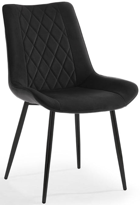 2 Alice Velvet Dining Chairs - TGC