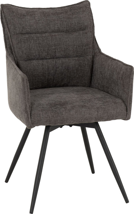 2 Lewis Carver Swivel Chair High Arms - Seconique