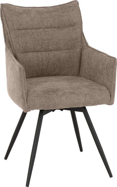 2 Lewis Carver Swivel Chair High Arms - Seconique