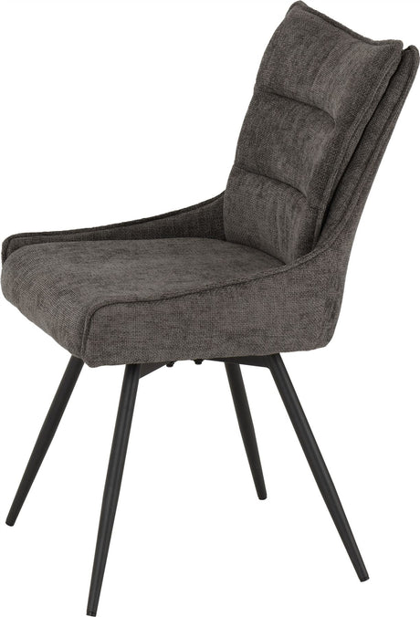 2 Lewis Carver Swivel Chair Low Arms - Seconique