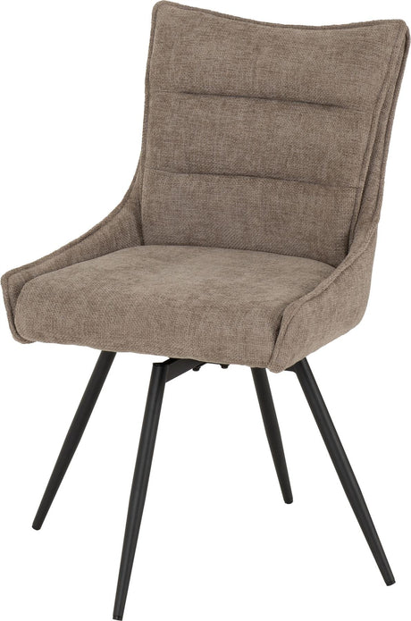 2 Lewis Carver Swivel Chair Low Arms - Seconique