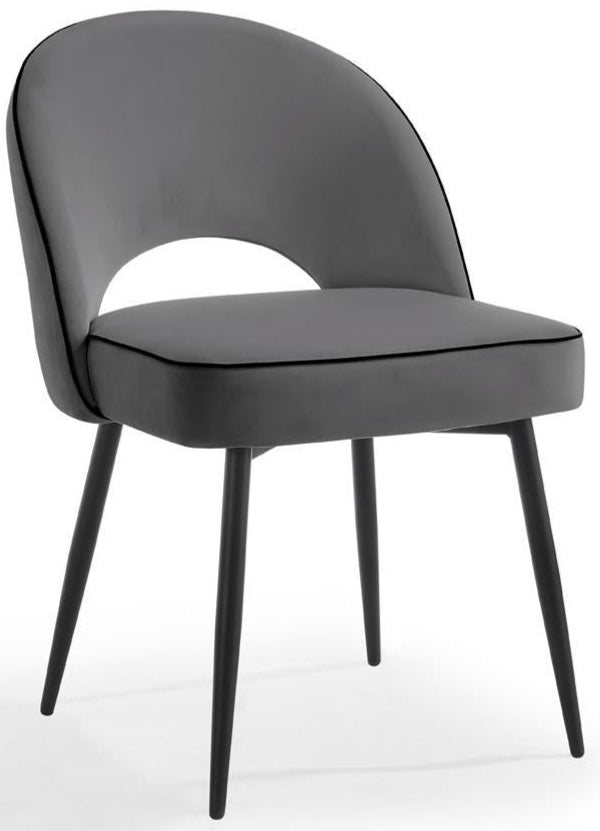 2 Tilly Velvet Dining Chairs - TGC