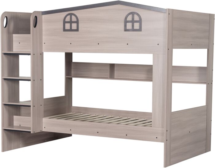 Hector 4ft Small Double Kids House Bunk Bed