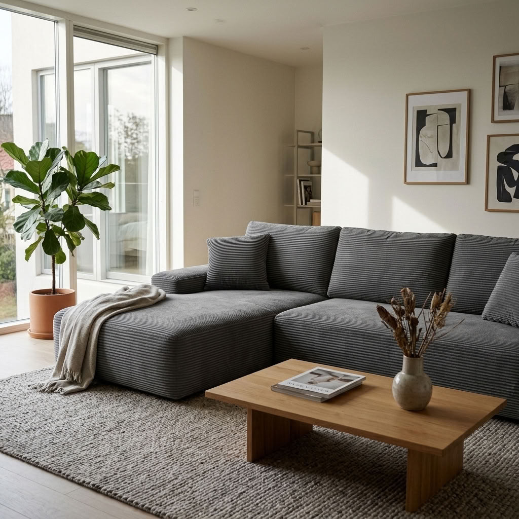 Cove Boneless Compressed Corner Chaise Sofa
