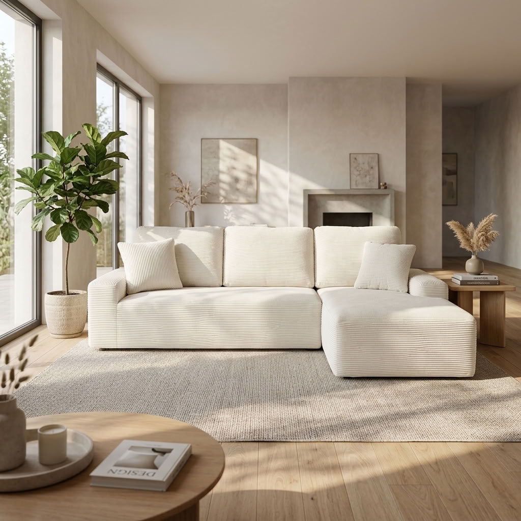 Cove Boneless Compressed Corner Chaise Sofa