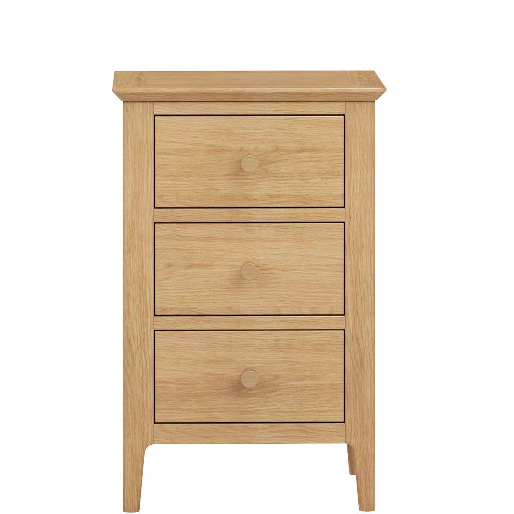 Huron 3 Drawer Bedside Table