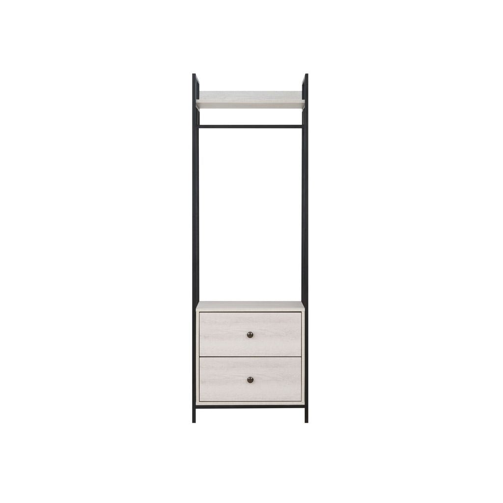 Alva Open Wardrobe with 2 Drawers 3 Piece Bedroom Set