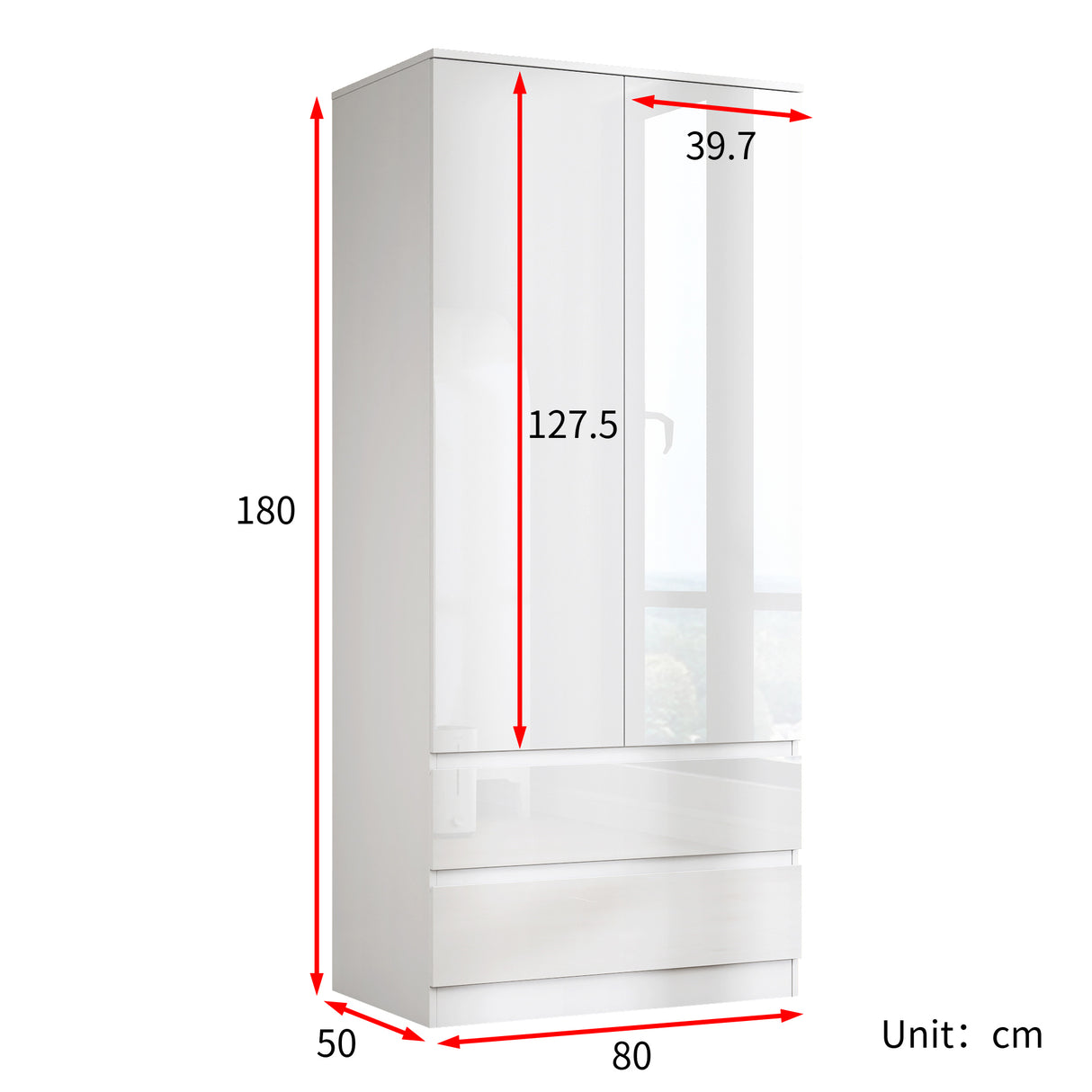 Soho 2 Door Wardrobe, 6 Drawer Chest & Bedside Tables 4 Piece Bedroom Set