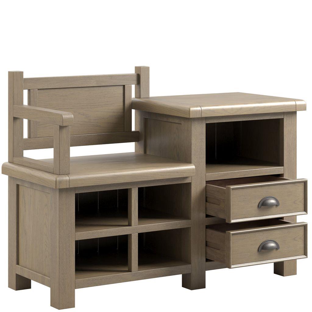 Acadia 2 Drawer Hall Bench