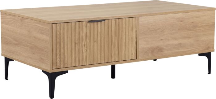 Miami Ridged 2 Drawer Fluted Coffee Table