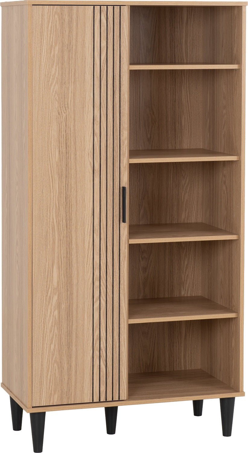 Tessa 1 Door Bookcase Storage Cupboard