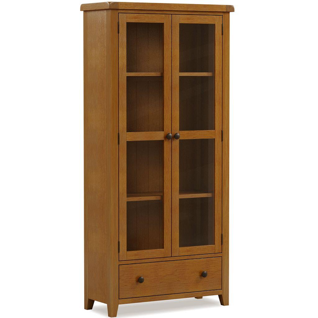 Bryce 2 Door 1 Drawer Display Cabinet