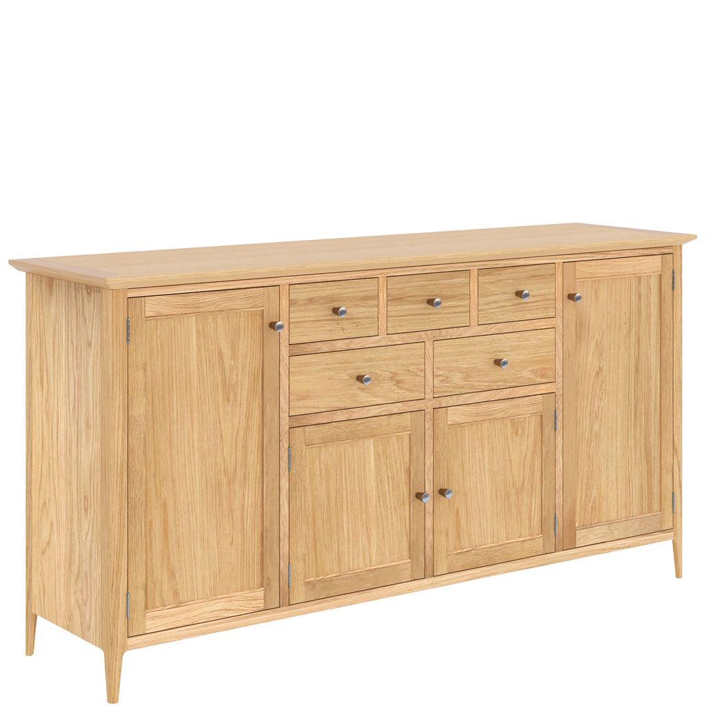 Saxon 4 Door 5 Drawer Long Sideboard