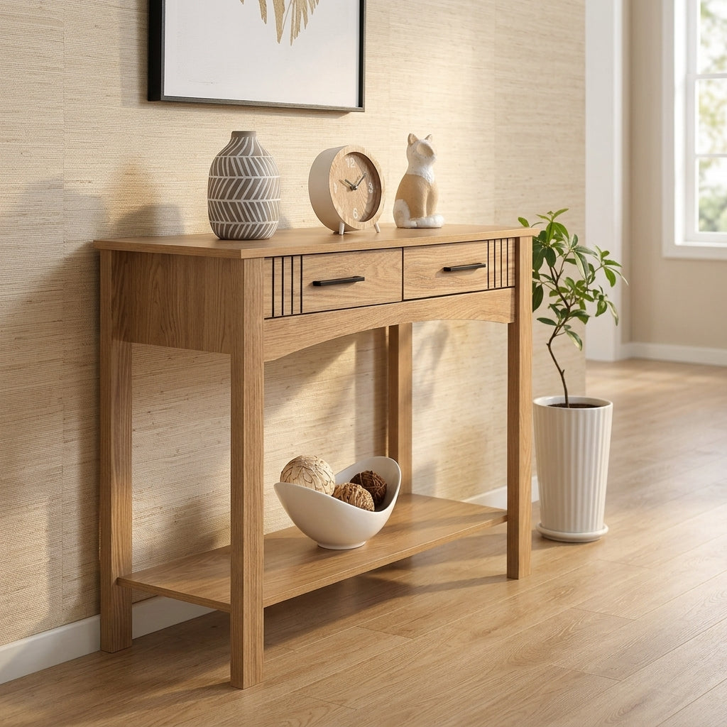 Tessa 2 Drawer Console Table