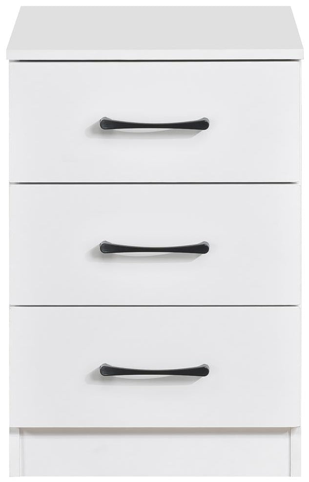 Paddington 3 Drawer Bedside Table