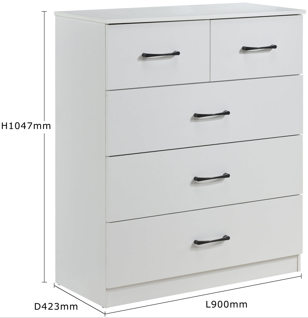 Paddington 3+2 Drawer Chest of Drawers