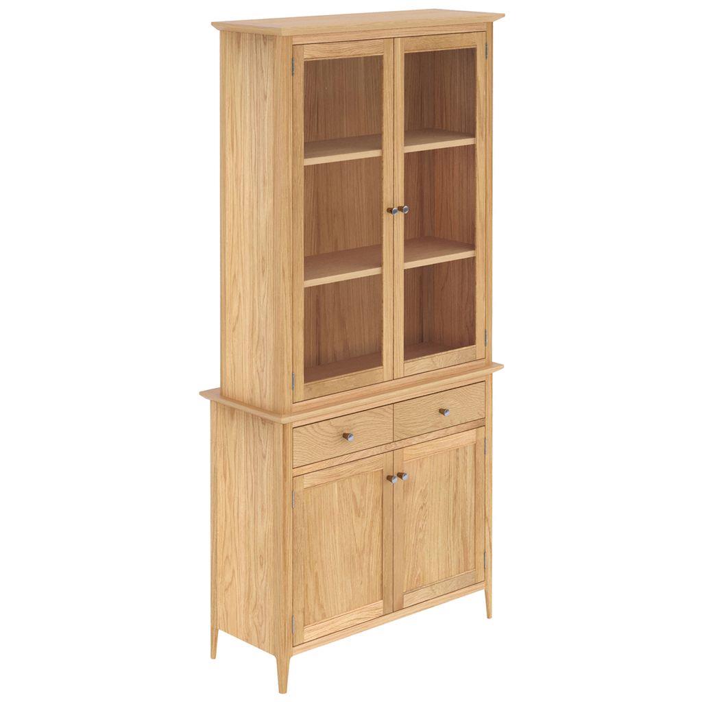 Saxon 4 Door 2 Drawer Display Cabinet