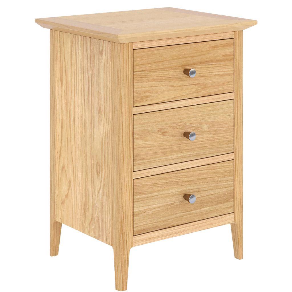 Saxon 3 Drawer Large Bedside Table