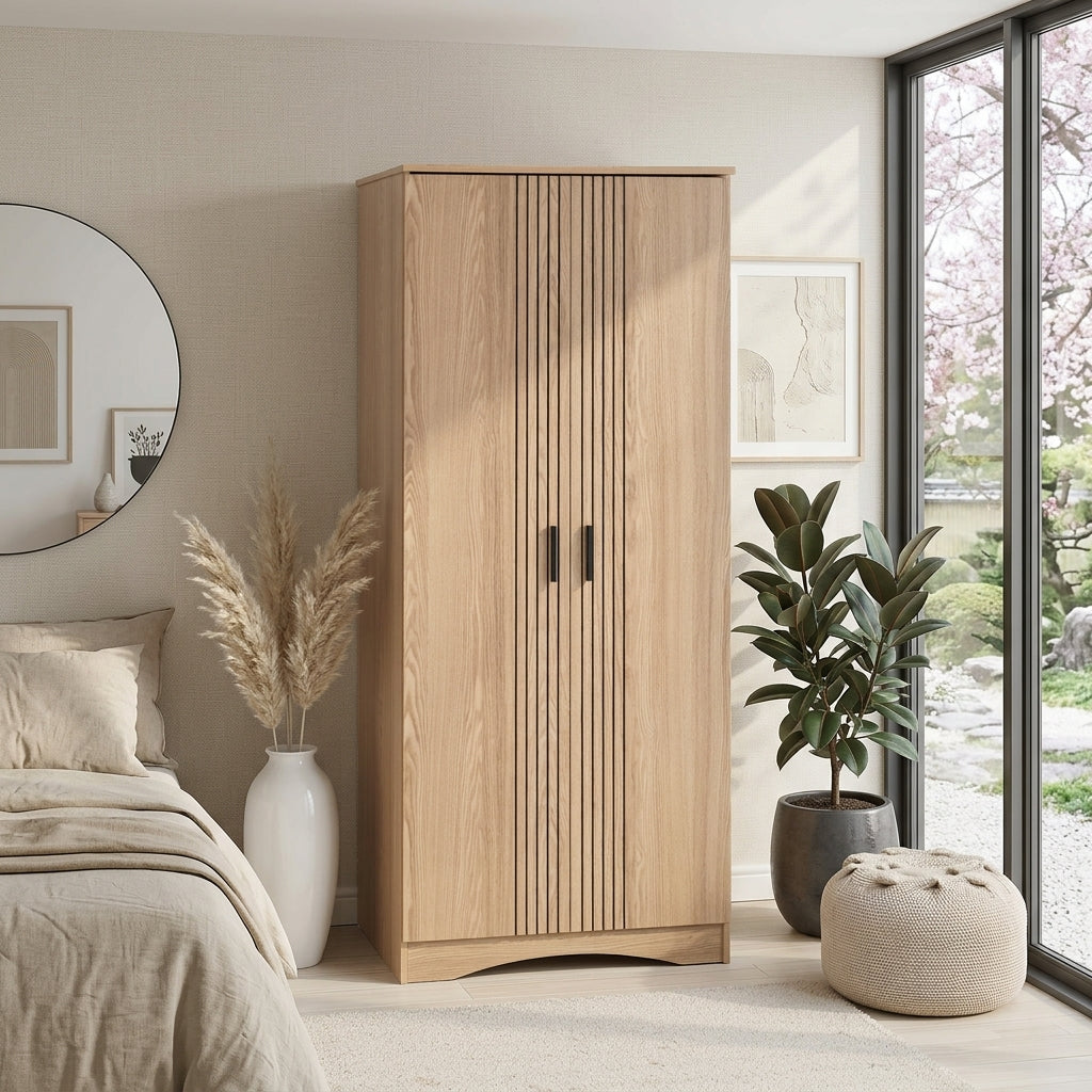 Tessa 2 Door 1 Drawer Double Wardrobe