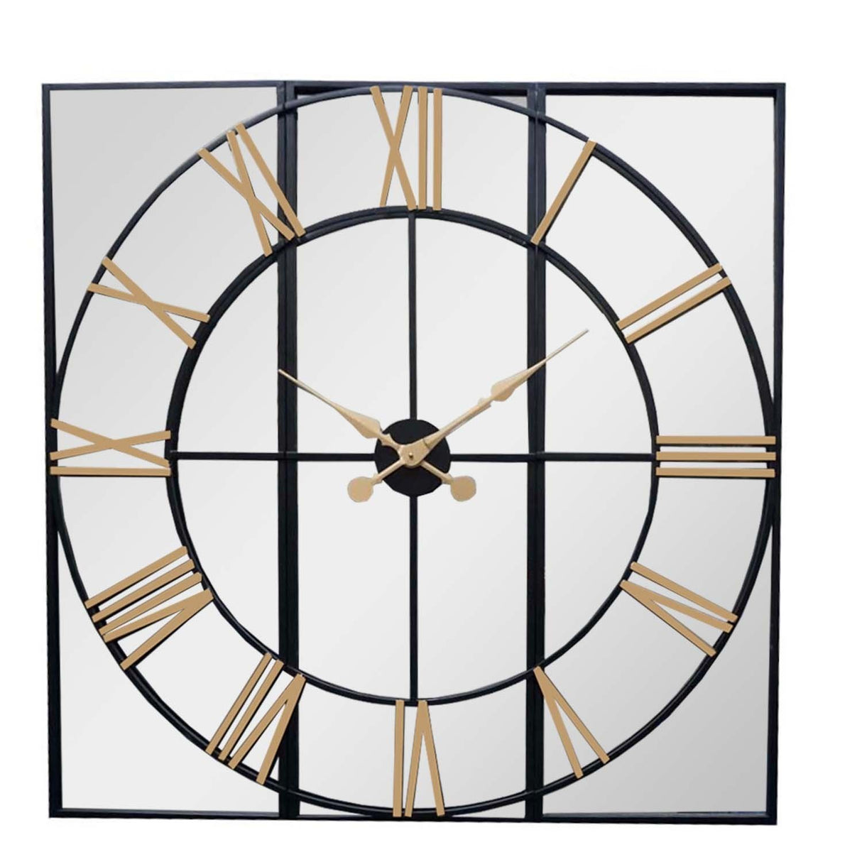 Brooklyn Mirrored Wall Clock