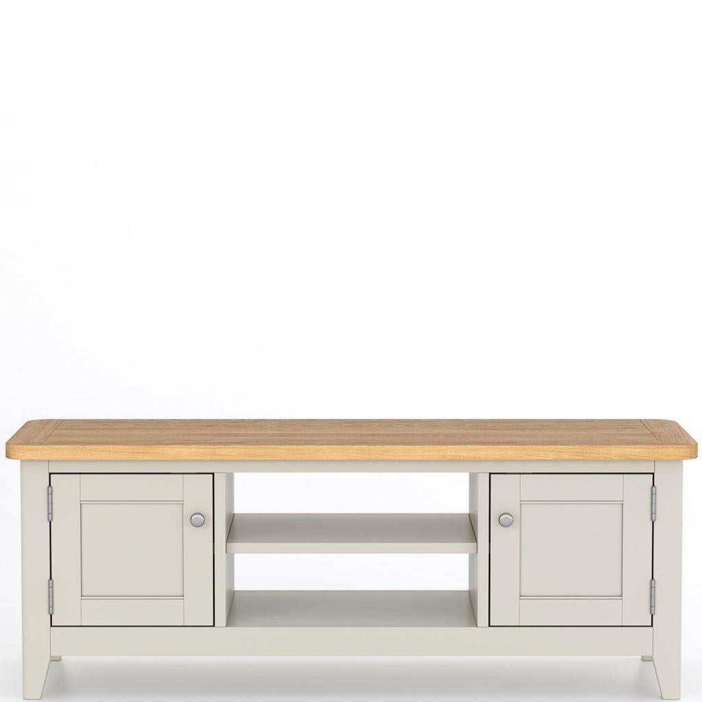 Atlas 2 Door Wide TV Cabinet with Open Shelves