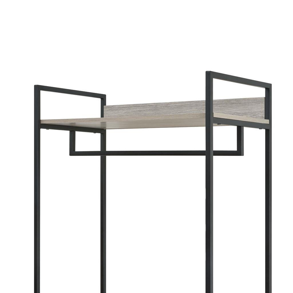 Alva Open Wardrobe Clothes Rail with 2 Drawers & 4 Shelves Set